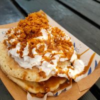 Biscoffi Banoffee Pancakea at The Blue Bell in Conwy