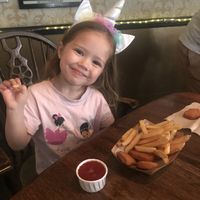 Dippers and fries  at The Blue Bell in Conwy