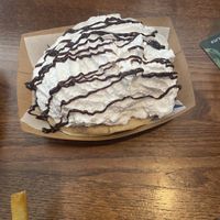 Black Forest pancakes  at The Blue Bell in Conwy