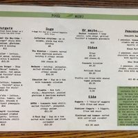 Full menu  at The Blue Bell in Conwy