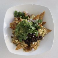 chilaquiles verde at Ananda Fuara in San Francisco