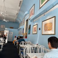 Ugly art, yummy food  at Ananda Fuara in San Francisco