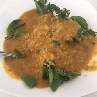 Red Lentil Bowl with amazing dal at Ananda Fuara in San Francisco
