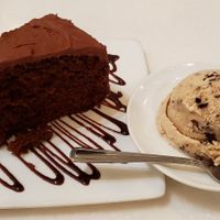 Award winning cake. I agree. at Ananda Fuara in San Francisco