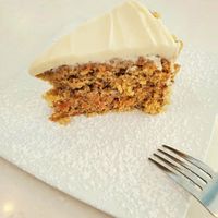 Carrot cake at Ananda Fuara in San Francisco