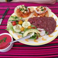 Tacos al pastor at Pachamama Health in Veracruz