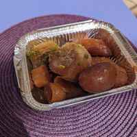 Mix of vegan pastries at Rose's Bakery in Corfu