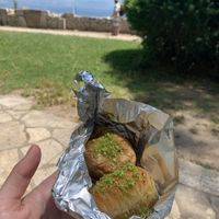   at Rose's Bakery in Corfu