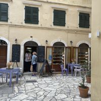   at Rose's Bakery in Corfu