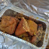 Box of assorted vegan pastries at Rose's Bakery in Corfu