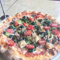 Vegan pizza at Piola in Miami Beach
