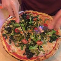 Vegan pizza at Piola in Miami Beach