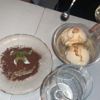 Tiramisu and affogato al cafe  at Spritz in Antwerpen