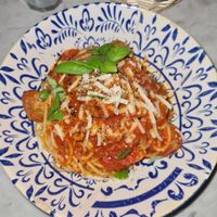 Polpette al sugo (spaghetti with nomeatballs) at Spritz in Antwerpen