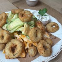Vegan calamares at Spritz in Antwerpen