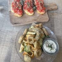 Bruscetta & ‘calimari'  at Spritz in Antwerpen