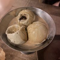 Pistachio ice cream affogato  at Spritz in Antwerpen