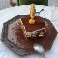 Plant based tiramisu, amazing, amazing, amazing  at Spritz in Antwerpen