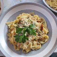 Pasta Carbonara at Spritz in Antwerpen