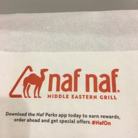 Napkin at Naf Naf Grill in Newark