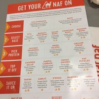 Menu at Naf Naf Grill in Newark