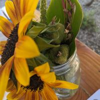Table decoration at Flora Farms in San Jose Del Cabo