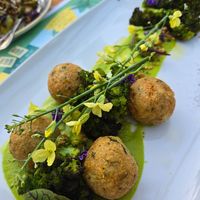 Quinoa croquettes - Crazy good! (Gf) at Flora Farms in San Jose Del Cabo