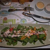 Flora carrot salad at Flora Farms in San Jose Del Cabo