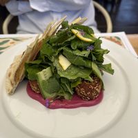 Chick pea croquets  at Flora Farms in San Jose Del Cabo