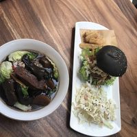 the famous burger  at Blue in Penang