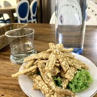 Salted tempeh slices   at Blue in Penang