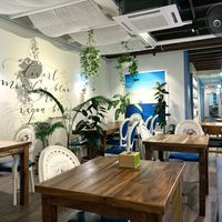 Really inviting and cozy interior   at Blue in Penang