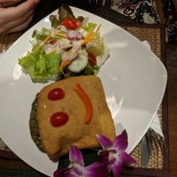 Tofu pocket at Shanti Lodge in Bangkok