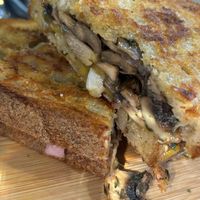 Cheesy toasty  at Love Madre in Cheltenham