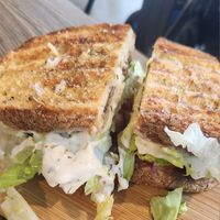 Souvlaki toastie at Love Madre in Cheltenham