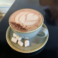 Mint cacao drink at Love Madre in Cheltenham