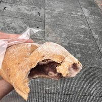 Sorry had to take a bite .. it’s the red bean walnut bread  at Yù Xiāng Zhāi - Jade Patisserie in Taipei
