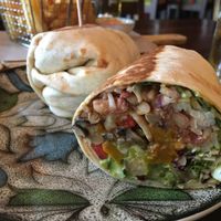 Pumpkin mushroom burrito with guac at Holy Guacamole - Love Lane in Penang