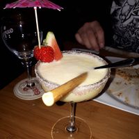 Pina colada at Wau Restaurant in Amsterdam