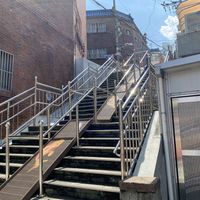 The stairs to yummsville.  at Pyeonhan Jipbap - 편한집밥 in Busan