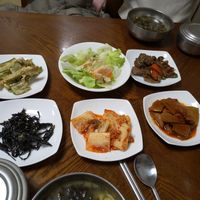 Looots of various side dishes! at Pyeonhan Jipbap - 편한집밥 in Busan