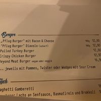 Vegan übertrieben viel teurer als Fleisch at Judy's Pflug in Karlsruhe
