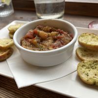 Smoked aubergine caviar   at The French Quarter in Newcastle Upon Tyne