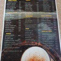 Menu Side B at Windmill in Nairobi