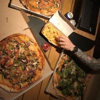 pizza at Spor 1 in Aalborg