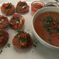 Lentiö Soup with Fuchka  at Fuchka in Oulu