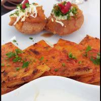 Fuchkas and paratha bread at Fuchka in Oulu