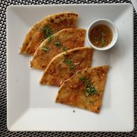 garlic bread at Fuchka in Oulu