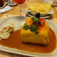 Francesinha vegana de enchidos at Tudo aos Molhos in Sao Joao Da Madeira