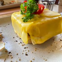 Traditional francesinha (vegan) at Tudo aos Molhos in Sao Joao Da Madeira